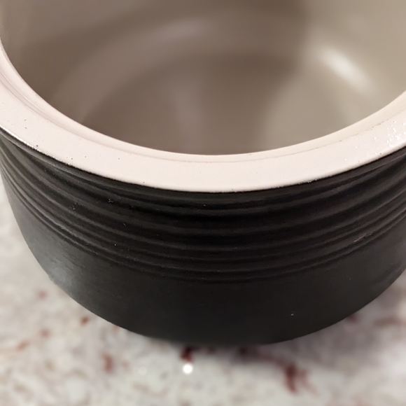 Franciscan Clay Handmade Pot Glazed Handles Large 64 Oz Made in France Black - Picture 10 of 11